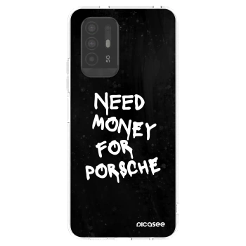 Picasee silikonový průhledný obal pro OPPO A94 5G - Black Dollar