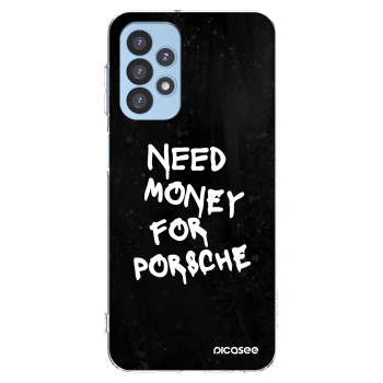Picasee silikonový průhledný obal pro Samsung Galaxy A23 A235F 4G - Black Dollar