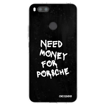Picasee silikonový průhledný obal pro Xiaomi Redmi A1 - Black Dollar