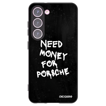 Picasee silikonový černý obal pro Samsung Galaxy S23 5G - Black Dollar