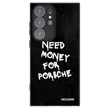 Picasee silikonový černý obal pro Samsung Galaxy S23 Ultra 5G - Black Dollar