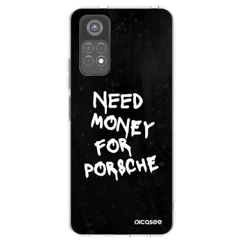 Picasee silikonový průhledný obal pro Xiaomi Redmi Note 11S 5G - Black Dollar