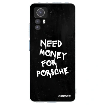 Picasee silikonový průhledný obal pro Xiaomi Redmi Note 12S - Black Dollar