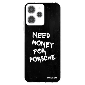 Picasee silikonový průhledný obal pro Xiaomi Redmi 12 4G - Black Dollar