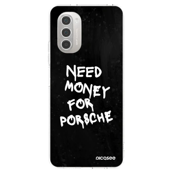 Picasee silikonový průhledný obal pro Motorola Moto G51 - Black Dollar