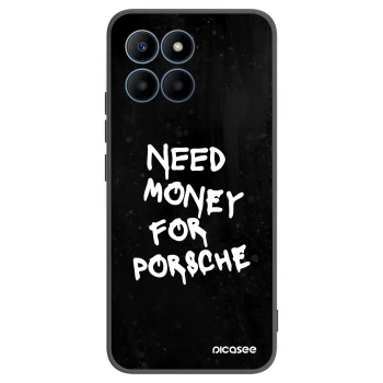 Picasee silikonový černý obal pro Honor 70 Lite - Black Dollar
