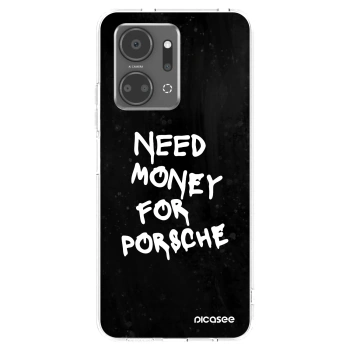 Picasee silikonový průhledný obal pro Honor X7a - Black Dollar