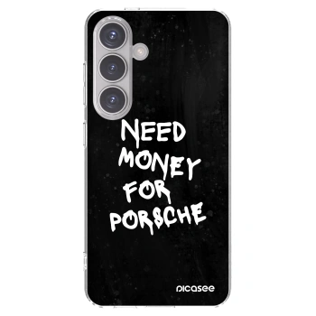 Picasee silikonový průhledný obal pro Samsung Galaxy S24 S921B 5G - Black Dollar