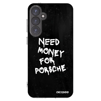 Picasee silikonový průhledný obal pro Samsung Galaxy S23 FE S711B - Black Dollar
