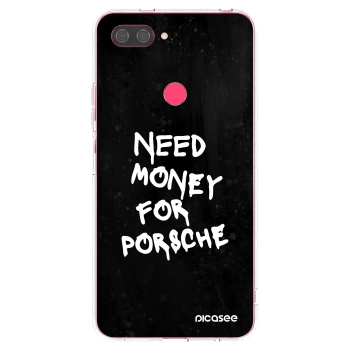Picasee silikonový průhledný obal pro Xiaomi Mi 8 Lite - Black Dollar