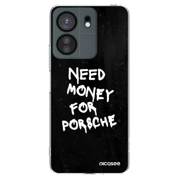 Picasee silikonový průhledný obal pro Xiaomi Redmi 13C 4G - Black Dollar