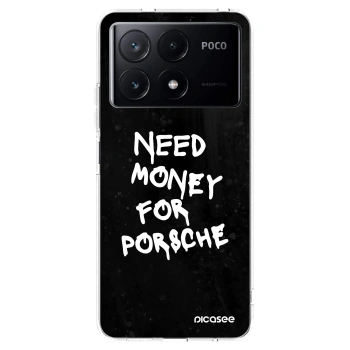 Picasee silikonový průhledný obal pro Xiaomi Poco X6 Pro - Black Dollar