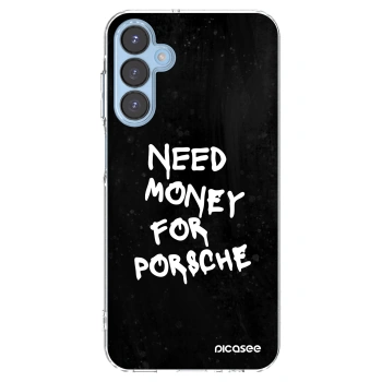 Picasee silikonový průhledný obal pro Samsung Galaxy A15 A156B 5G - Black Dollar