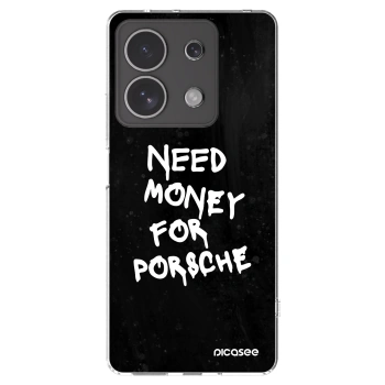 Picasee silikonový průhledný obal pro Xiaomi Redmi Note 13 4G - Black Dollar