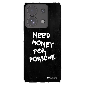 Picasee silikonový průhledný obal pro Xiaomi Redmi Note 13 Pro 4G - Black Dollar