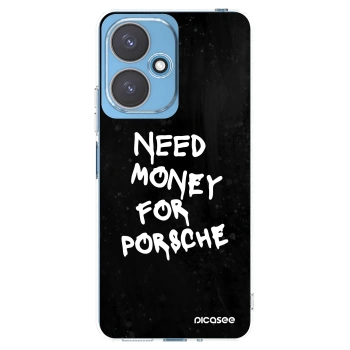 Picasee silikonový průhledný obal pro Xiaomi Redmi 13C 5G - Black Dollar