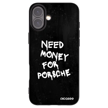 Picasee silikonový černý obal pro Apple iPhone 16 Plus - Black Dollar
