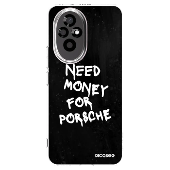 Picasee silikonový průhledný obal pro Honor 200 Pro 5G - Black Dollar