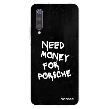 Picasee silikonový průhledný obal pro Xiaomi Mi 9 - Black Dollar