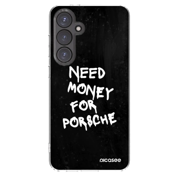 Picasee silikonový průhledný obal pro Samsung Galaxy S24 FE S721B - Black Dollar