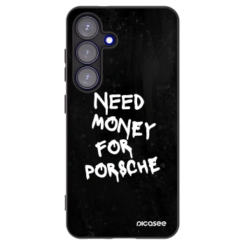 Picasee silikonový černý obal pro Samsung Galaxy S25 5G - Black Dollar