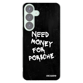 Picasee silikonový průhledný obal pro Samsung Galaxy S25+ 5G - Black Dollar