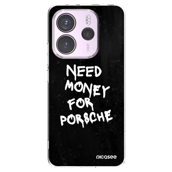 Picasee silikonový průhledný obal pro Xiaomi Redmi Note 14 4G - Black Dollar