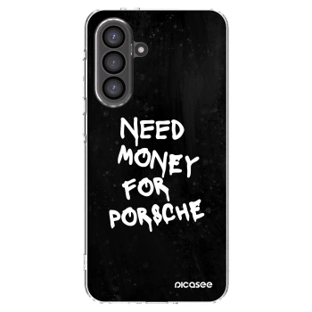 Picasee silikonový průhledný obal pro Samsung Galaxy A36 5G - Black Dollar