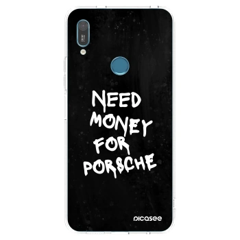 Picasee silikonový průhledný obal pro Huawei Y6 2019 - Black Dollar