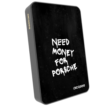 Picasee Powerbanka s MagSafe 10 000 mAh Šedá - Black Dollar