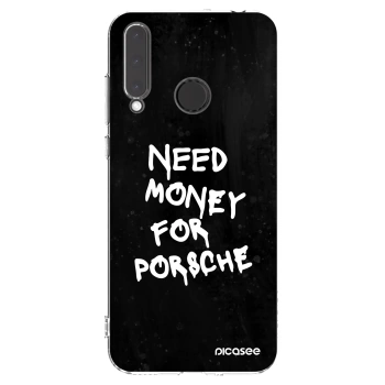 Picasee silikonový průhledný obal pro Honor 20 Lite - Black Dollar