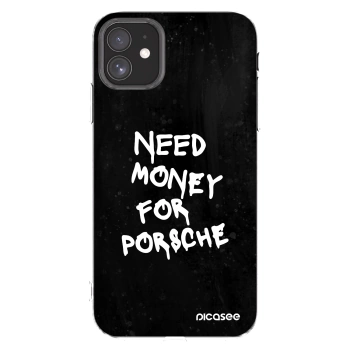 Picasee silikonový průhledný obal pro Apple iPhone 11 - Black Dollar