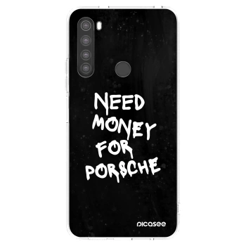 Picasee silikonový průhledný obal pro Xiaomi Redmi Note 8 - Black Dollar