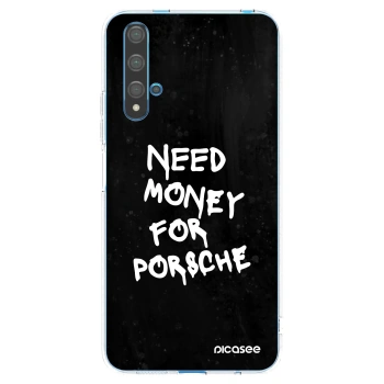 Picasee silikonový průhledný obal pro Huawei Nova 5T - Black Dollar