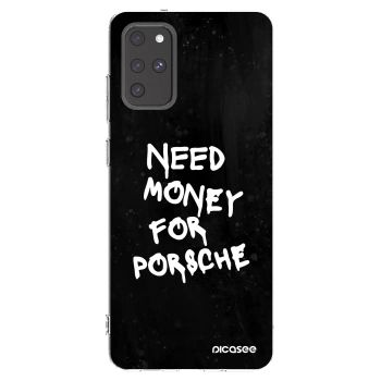 Picasee silikonový průhledný obal pro Samsung Galaxy S20+ G985F - Black Dollar