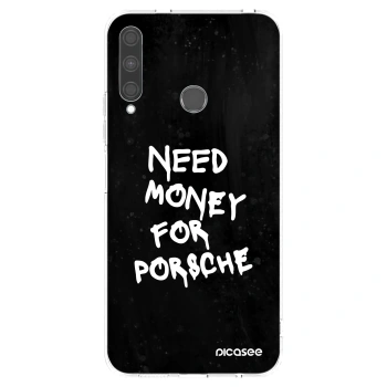 Picasee silikonový průhledný obal pro Huawei P40 Lite E - Black Dollar