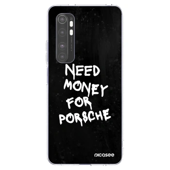 Picasee silikonový průhledný obal pro Xiaomi Mi Note 10 Lite - Black Dollar