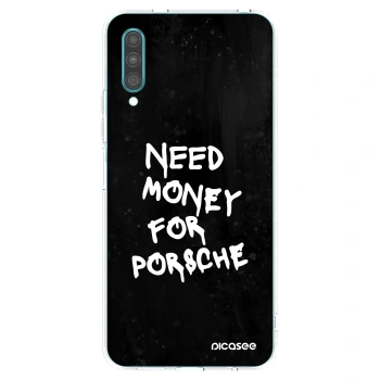 Picasee silikonový průhledný obal pro Samsung Galaxy A30s A307F - Black Dollar