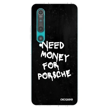 Picasee silikonový průhledný obal pro Xiaomi Mi 10 - Black Dollar