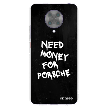 Picasee silikonový průhledný obal pro Xiaomi Poco F2 Pro - Black Dollar