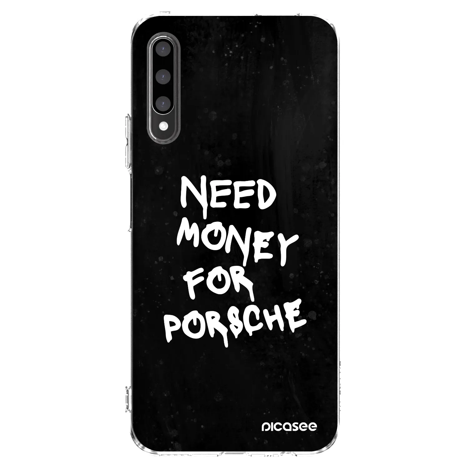 Picasee silikonový průhledný obal pro Honor 9X Pro - Black Dollar