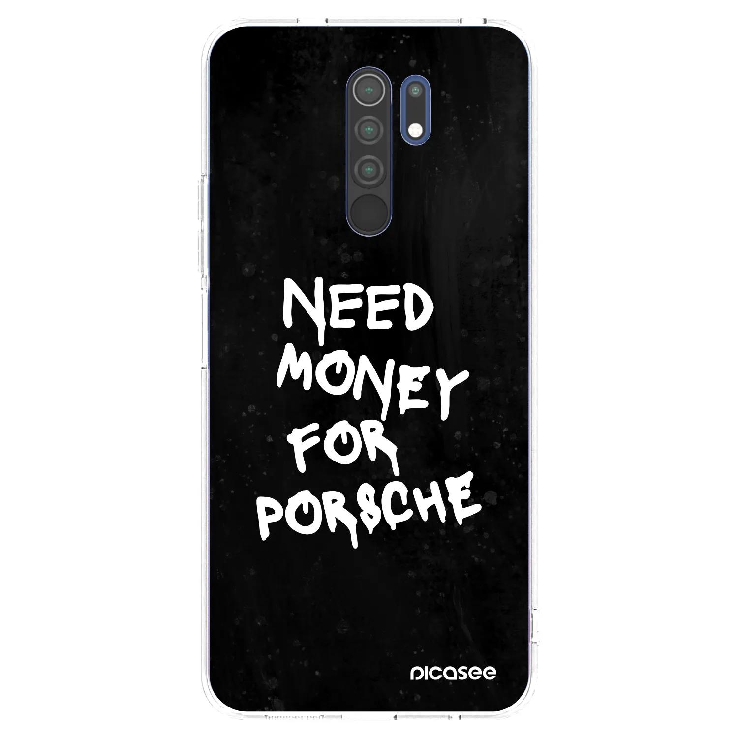 Picasee silikonový průhledný obal pro Xiaomi Redmi 9 - Black Dollar