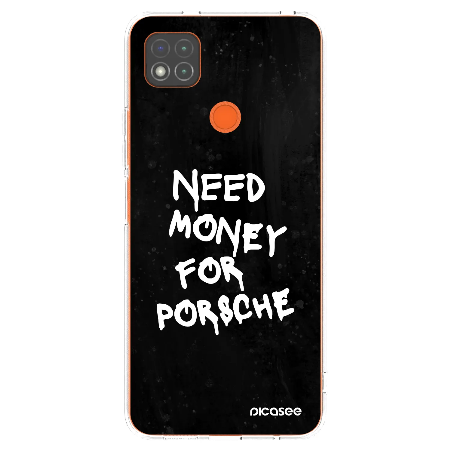 Picasee silikonový průhledný obal pro Xiaomi Redmi 9C - Black Dollar