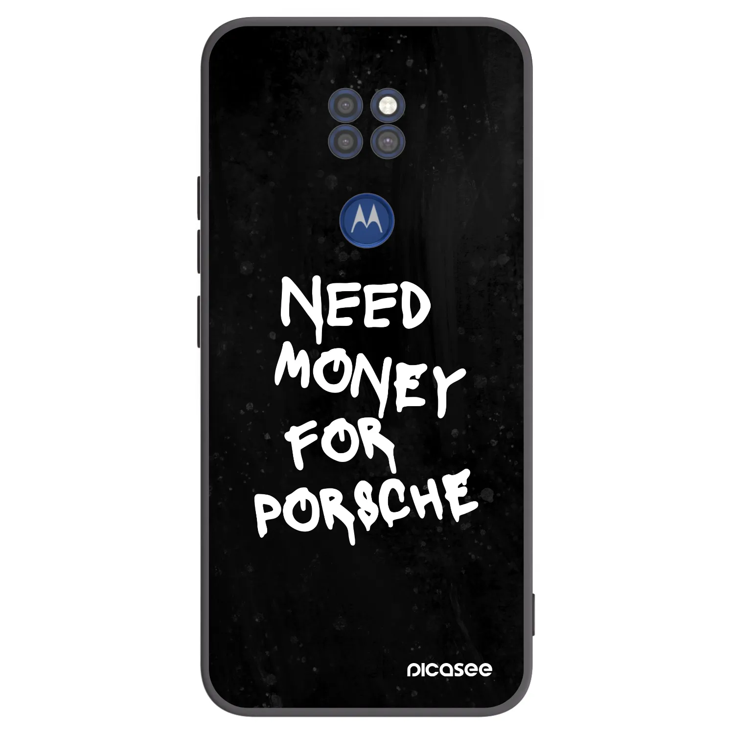 Picasee silikonový černý obal pro Motorola Moto G9 Play - Black Dollar