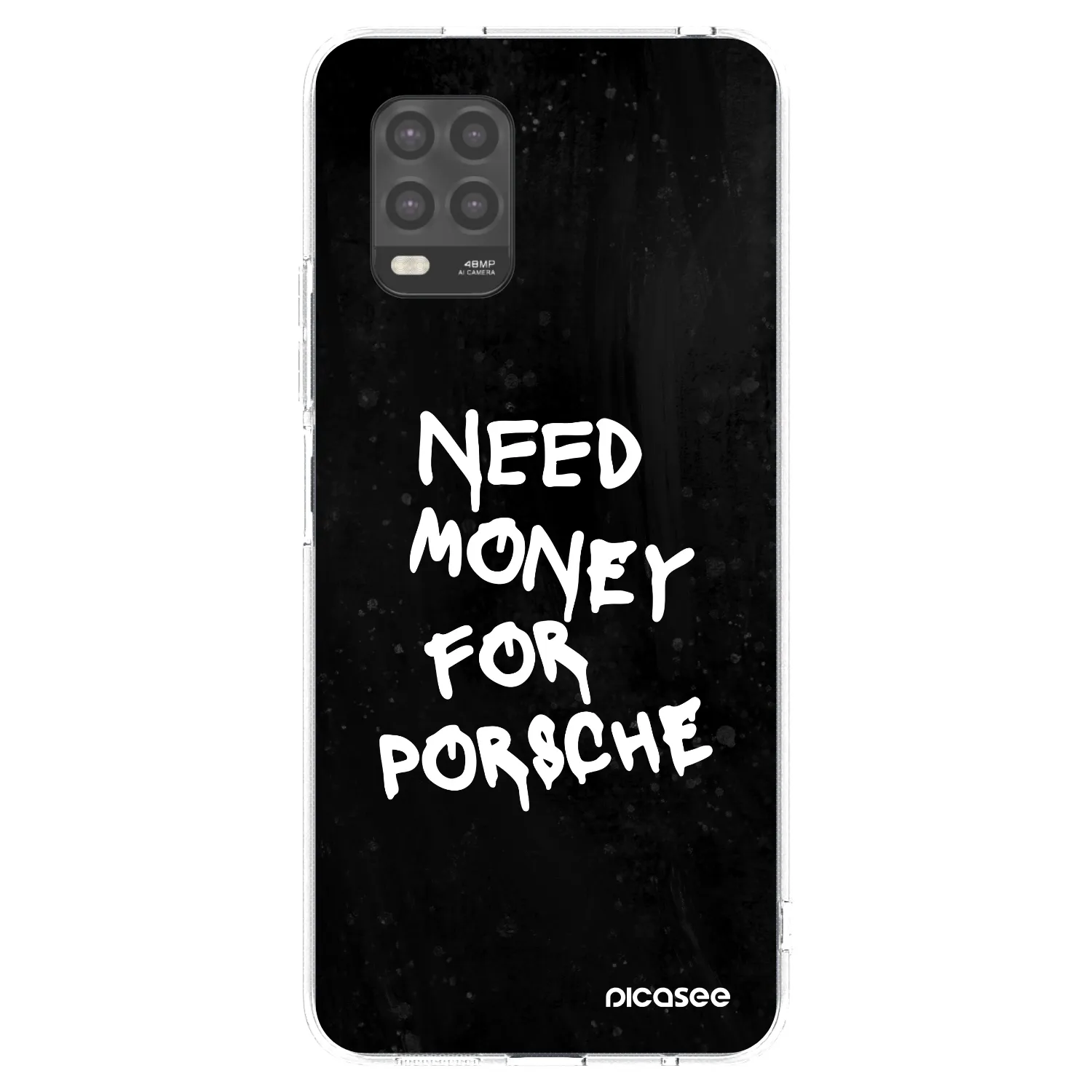 Picasee silikonový průhledný obal pro Xiaomi Mi 10 Lite - Black Dollar