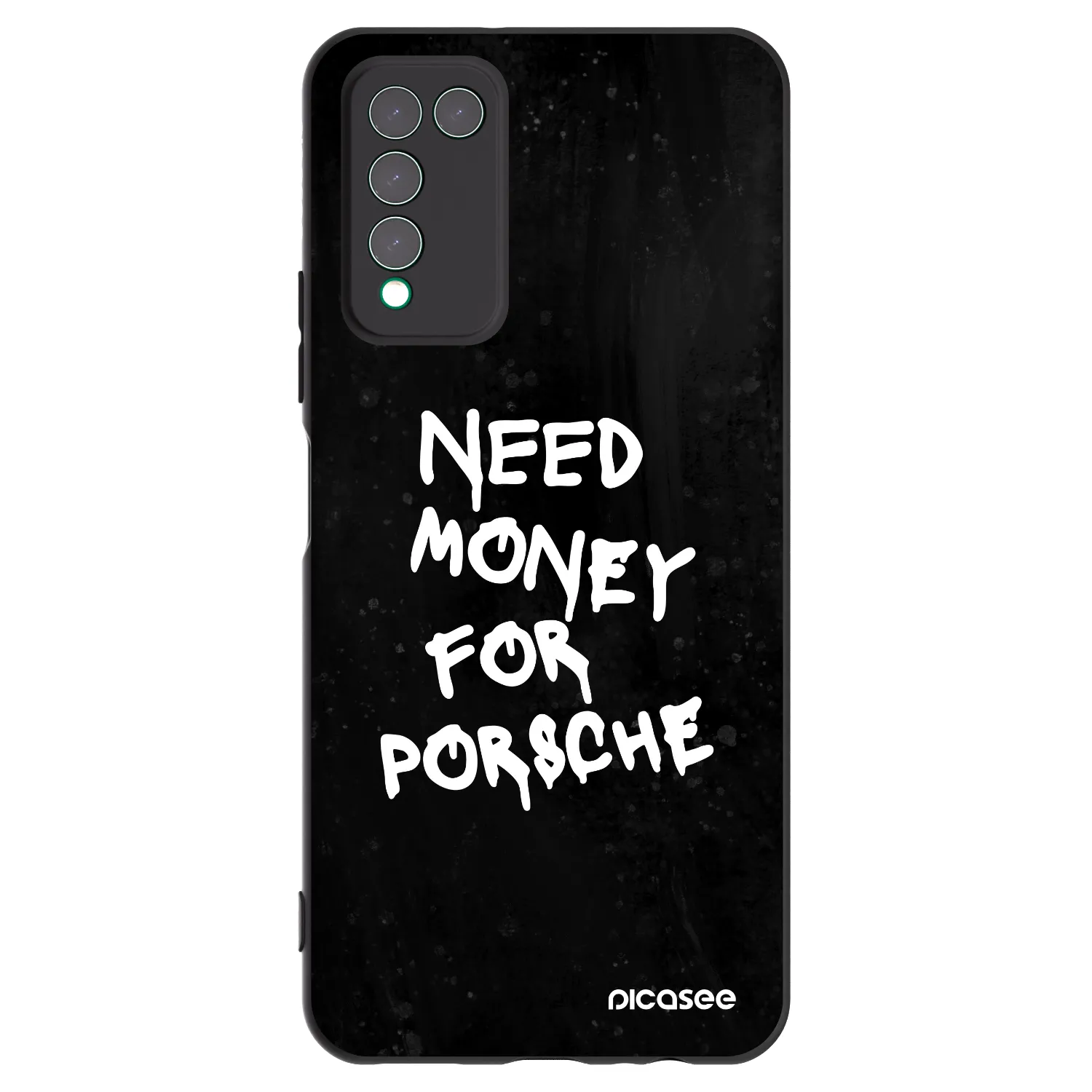 Picasee silikonový černý obal pro Honor 10X Lite - Black Dollar