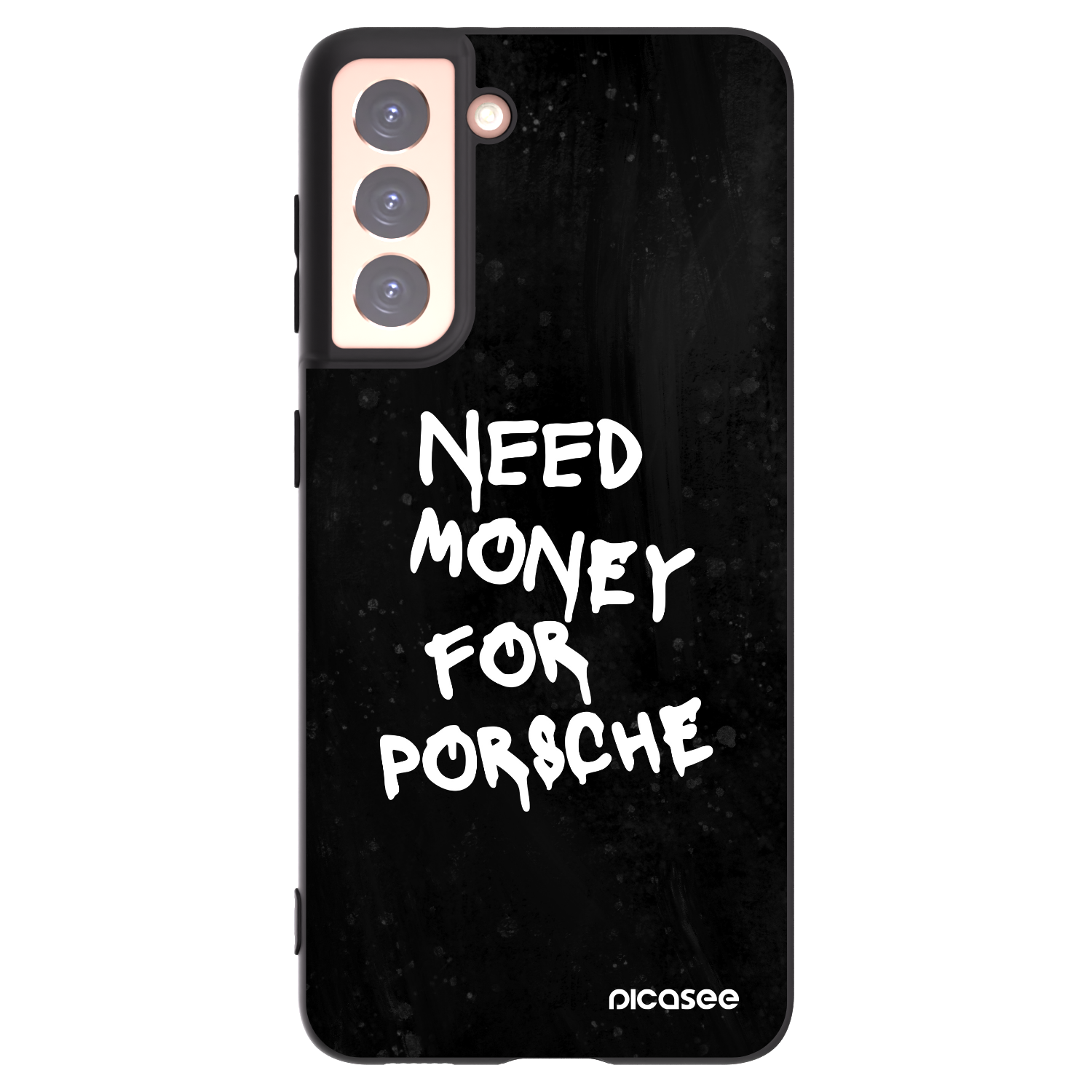 Picasee silikonový černý obal pro Samsung Galaxy S21 5G G991B - Black Dollar