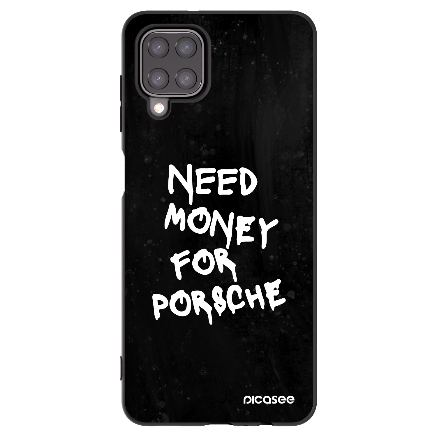 Picasee silikonový černý obal pro Samsung Galaxy A12 A125F - Black Dollar