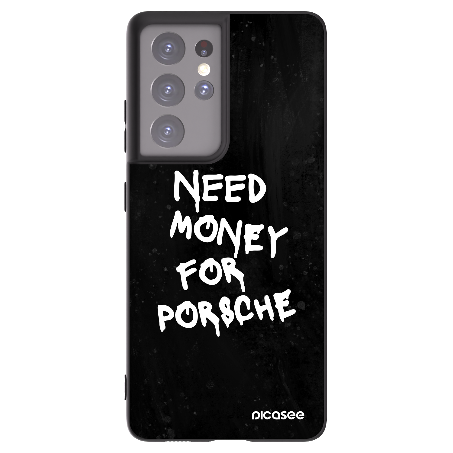Picasee silikonový černý obal pro Samsung Galaxy S21 Ultra 5G G998B - Black Dollar