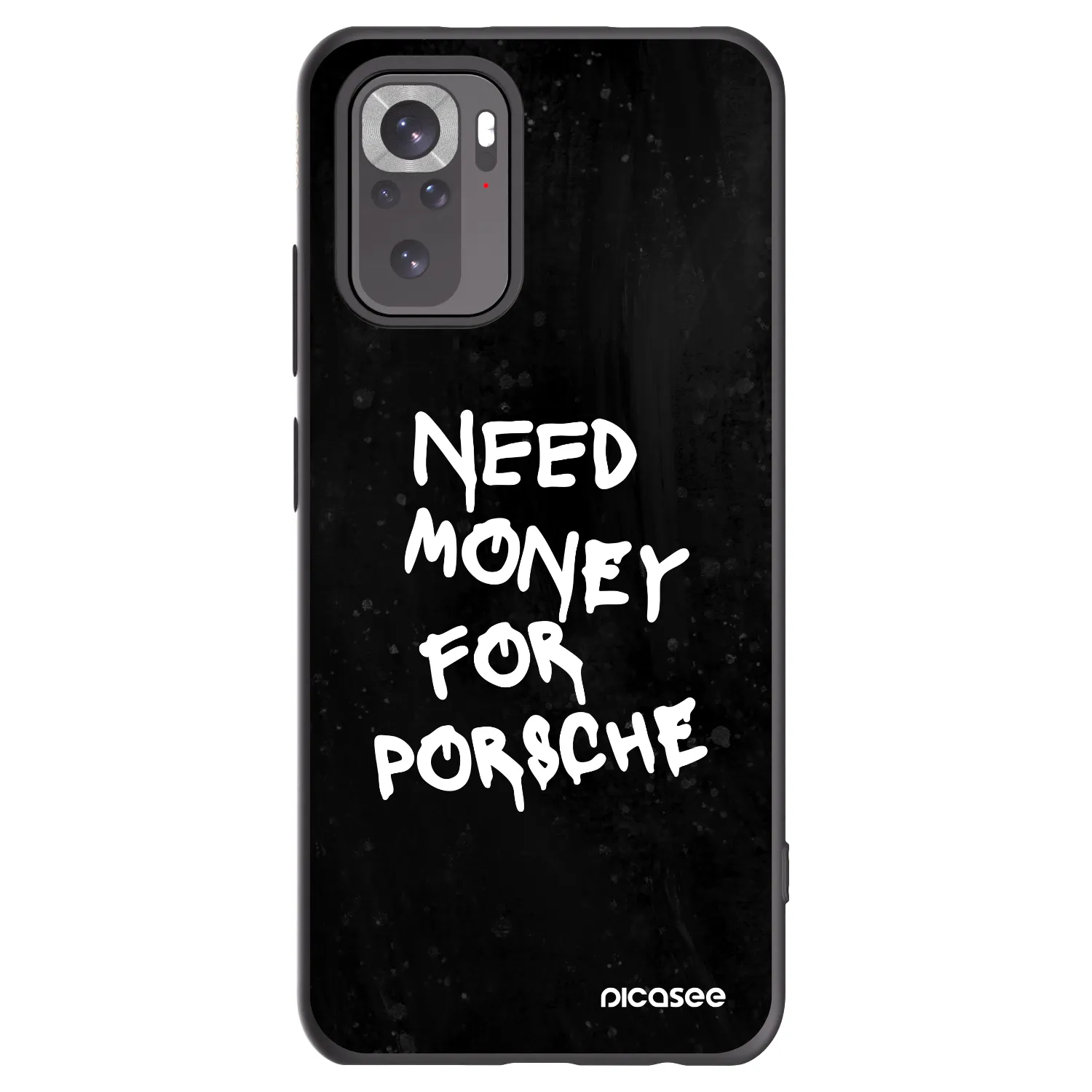 Picasee silikonový černý obal pro Xiaomi Redmi Note 10 - Black Dollar